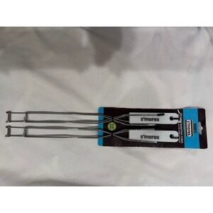 Hershey's S'mores Folding Roasting Forks 2 Pack Glow in the Dark Handles
